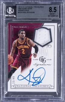 2013-14 National Treasures “NBA Game Gear Signatures” #16 Kyrie Irving Signed Jersey Card (#23/49) - BGS NM-MT+ 8.5/BGS 9